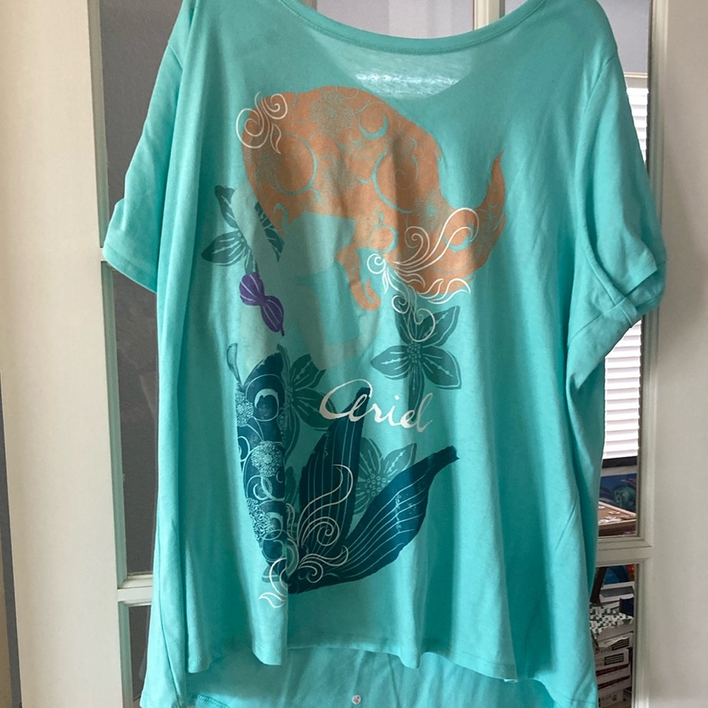 Ariel Graphic Teal T-Shirt Disney